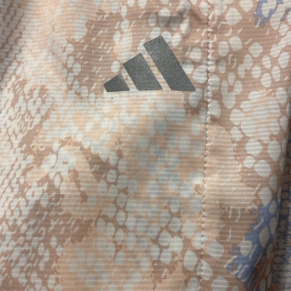 NWT Adidas Fast Running Jacket women’s tan blue X-Large #Gift - Picture 3 of 11